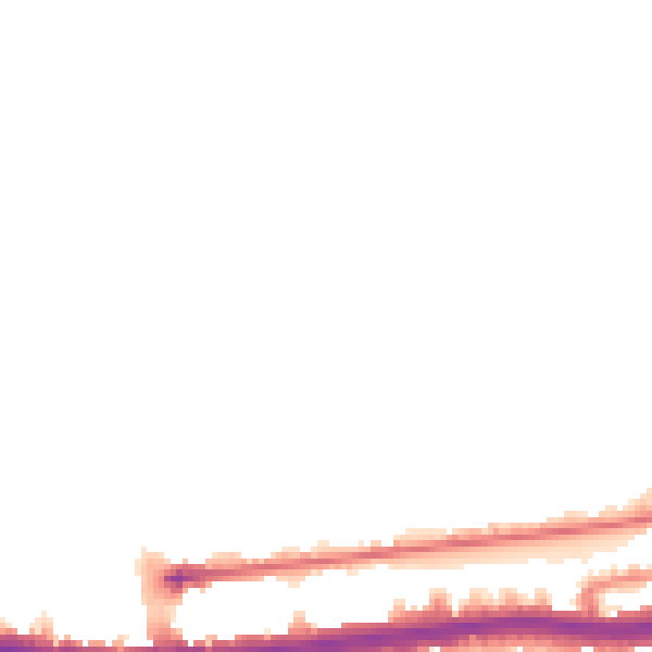 Night-time road noise heatmap for W12 0AL