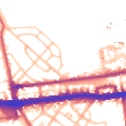 Daytime road noise heatmap for W12 0AP