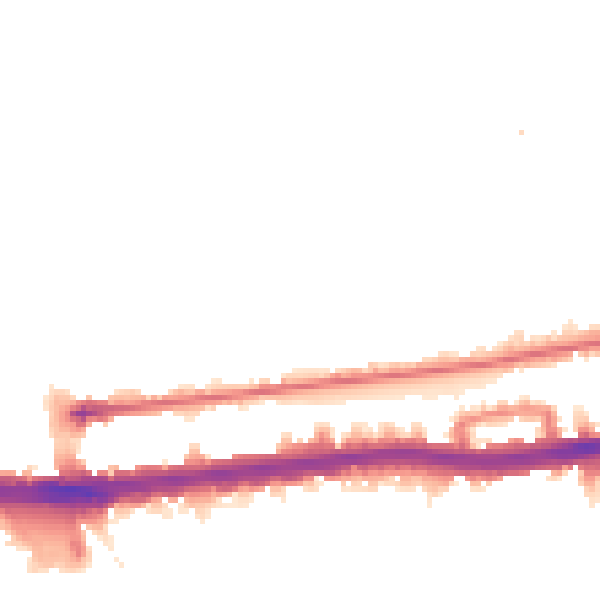 Night-time road noise heatmap for W12 0AP