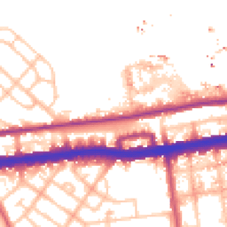 Daytime road noise heatmap for W12 0AQ