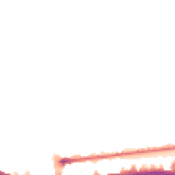 Night-time road noise heatmap for W12 0AS
