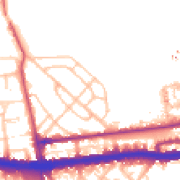 Daytime road noise heatmap for W12 0AT