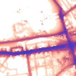 Daytime road noise heatmap for W12 0AZ