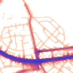 Daytime road noise heatmap for W12 0BA
