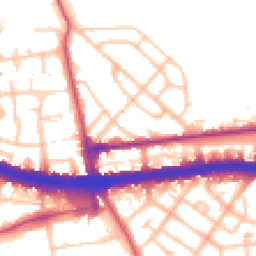 Daytime road noise heatmap for W12 0BD