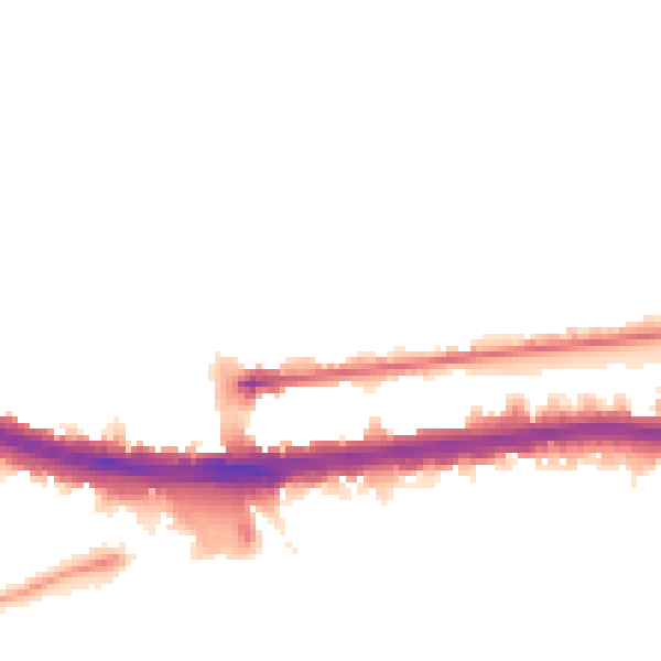 Night-time road noise heatmap for W12 0BD