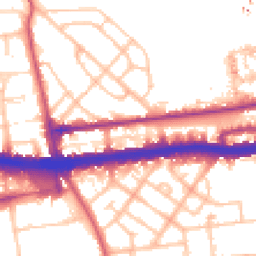 Daytime road noise heatmap for W12 0BE