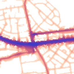 Daytime road noise heatmap for W12 0BG