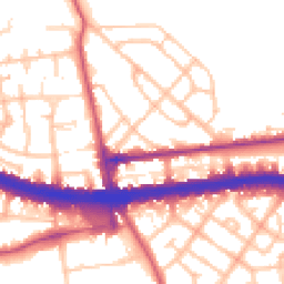 Daytime road noise heatmap for W12 0BH