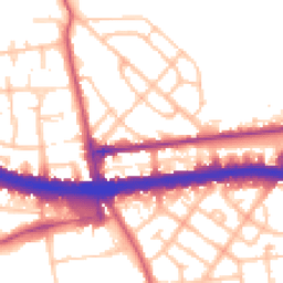 Daytime road noise heatmap for W12 0BJ