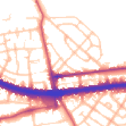 Daytime road noise heatmap for W12 0BP