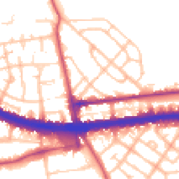Daytime road noise heatmap for W12 0BS