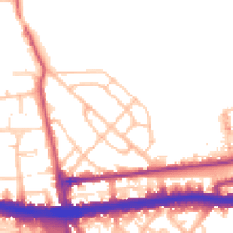 Daytime road noise heatmap for W12 0BU