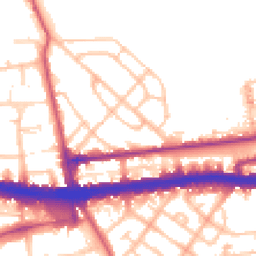 Daytime road noise heatmap for W12 0BW