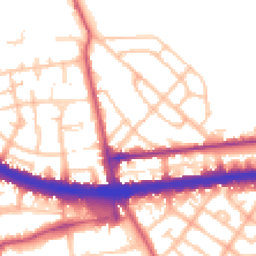 Daytime road noise heatmap for W12 0BY