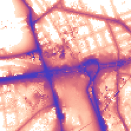 Daytime road noise heatmap for W12 0BZ