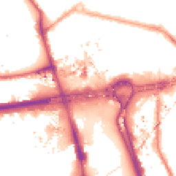 Night-time road noise heatmap for W12 0BZ