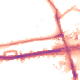 Night-time road noise heatmap for W12 0DB