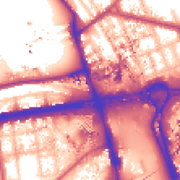 Daytime road noise heatmap for W12 0DG