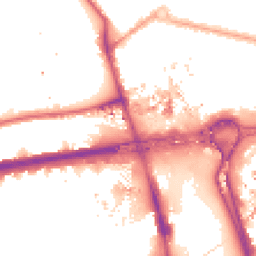 Night-time road noise heatmap for W12 0DG