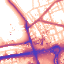 Daytime road noise heatmap for W12 0HD