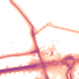 Night-time road noise heatmap for W12 0HD