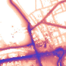 Daytime road noise heatmap for W12 0HG