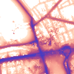 Daytime road noise heatmap for W12 0HT