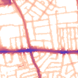Daytime road noise heatmap for W12 0LW