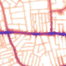 Daytime road noise heatmap for W12 0NS