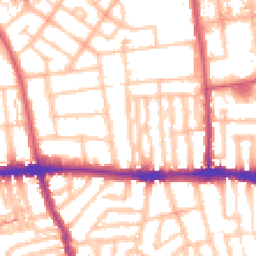 Daytime road noise heatmap for W12 0PH