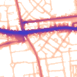 Daytime road noise heatmap for W12 0QB