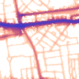 Daytime road noise heatmap for W12 0QP