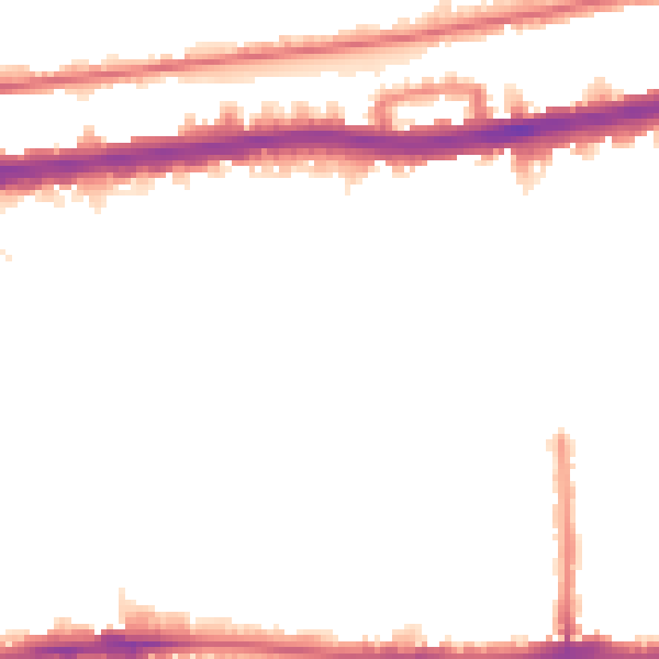 Night-time road noise heatmap for W12 0SR