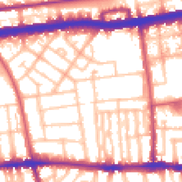 Daytime road noise heatmap for W12 0SZ