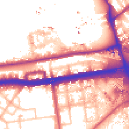 Daytime road noise heatmap for W12 7AA