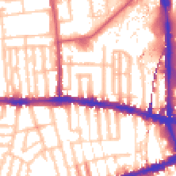 Daytime road noise heatmap for W12 7BA