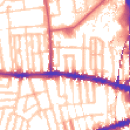 Daytime road noise heatmap for W12 7BE
