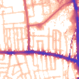 Daytime road noise heatmap for W12 7BG