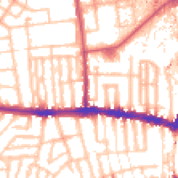 Daytime road noise heatmap for W12 7BH