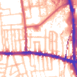 Daytime road noise heatmap for W12 7BN