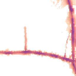 Night-time road noise heatmap for W12 7BN