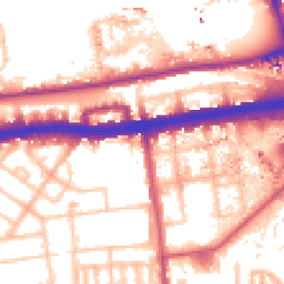 Daytime road noise heatmap for W12 7DG