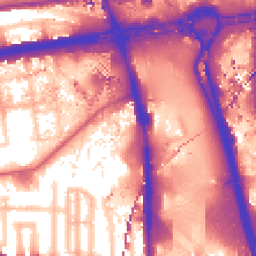 Daytime road noise heatmap for W12 7EE