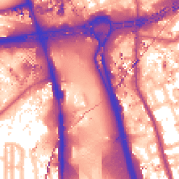 Daytime road noise heatmap for W12 7LQ