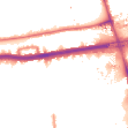 Night-time road noise heatmap for W12 7ND