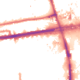 Night-time road noise heatmap for W12 7QG