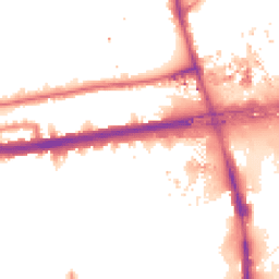 Night-time road noise heatmap for W12 7QJ