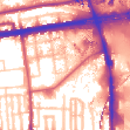 Daytime road noise heatmap for W12 7QP