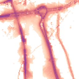 Night-time road noise heatmap for W12 7RD